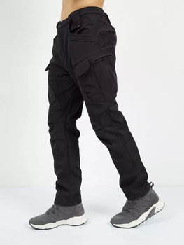 Штани тактичні карго Eagle PA-04 Soft Shell на флісі Black XL JDT-0845746