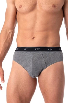 Трусы слип, 2 штуки Key 54(2XL) Графитовый (110405)