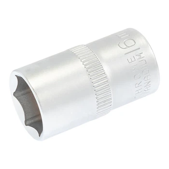 Головка торцевая 6-гранная MASTERTOOL ½" 16 мм L 40 мм CrV 78-0016