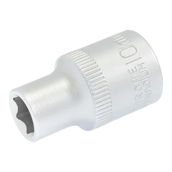 Головка торцевая 6-гранная MASTERTOOL ½" 10 мм L 40 мм CrV 78-0010