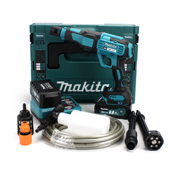 Аккумуляторная ручная мойка Makita DXR-911 36V, 6Ah, 40bar, 330 л/час, 2 Li-Ion АКБ, зарядное устройство (АМ01-005)
