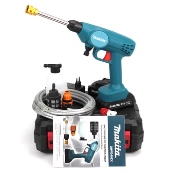 Аккумуляторная ручная мойка Makita DHW040ZK 21V, 5Ah, 26bar, 228 л/час, Li-Ion АКБ, зарядное устройство (АМ01-003)