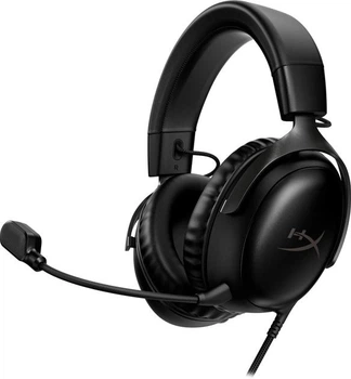 Наушники HyperX Cloud III Black игровые проводные с микрофоном, 53мм драйверы, DTS Headphone:X, память формы, черный