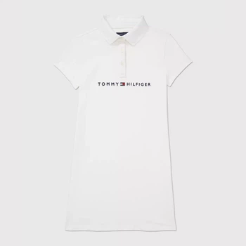 Подростковое летнее платье для девочки Tommy Hilfiger 209520372 152 см Белое (1159826978)