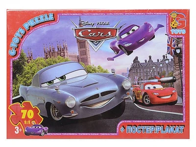 Пазлы Тачки, G-Toys, 70 эл., Z 10217