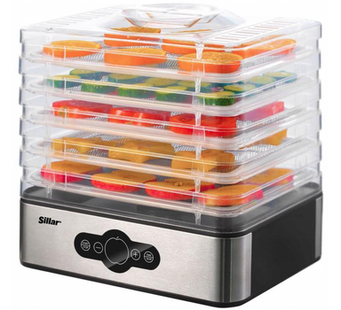 Сушарка для харчових продуктів дегідратор Sillar Food dryer 240 Вт 5 піддонів