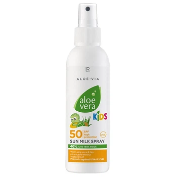 Солнцезащитное молочко-спрей для детей Aloe Via SPF 50, LR Health and Beauty, 150 мл