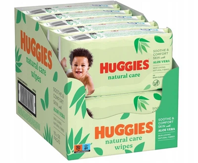 Набір з 2 шт. Вологі серветки Huggies вологі хустинки Natural Care 10 x 56 серв.