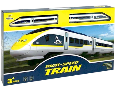 Дитяча залізниця зі звуком і підсвічуванням High-Speed Train Синій