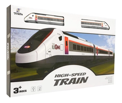 Детская железная дорога со звуком и подсветкой High-Speed Train Коричневый
