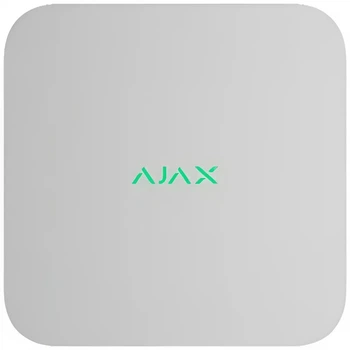 Видеорегистратор сетевой Ajax NVR (8EU), 16-канальный, поддержка 1 HDD (до 16 ТБ), пропускная способность 100 Мбит/с, компактный корпус, белый (99-00014688)