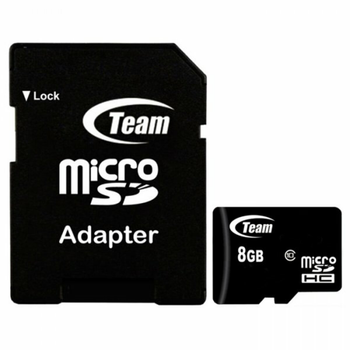 Карта пам'яті microSDHC Team 8Gb class 10 (adapter SD) (TUSDH8GCL1003)