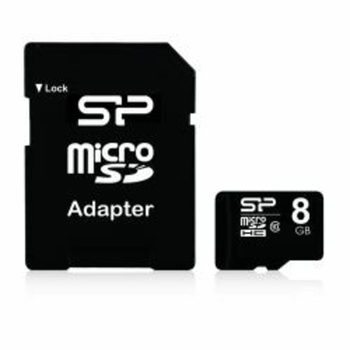 Карта пам'яті microSDHC SiliconPower 8Gb class 10 (adapter SD) (SP008GBSTH010V10SP)