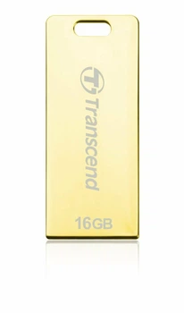 Flash Transcend USB 2.0 JetFlash T3G 16Gb Gold metal