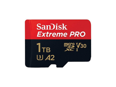 Карта пам'яті microSDXC SanDisk (UHS-1 U3) Extreme Pro A2 1TB class 10 V30 (R170MB/s,W90MB/s) (adapter SD) (SDSQXCZ-1T00-GN6MA)