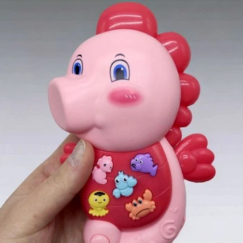 Интерактивная игрушка Морской конек розовый звуковая игрушка для детей с регулировкой громкости