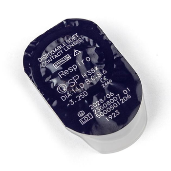 Respiro м'які контактні лінзи (-3 \ 1 шт) щоквартальні \ Comfort Line \ до 27р
