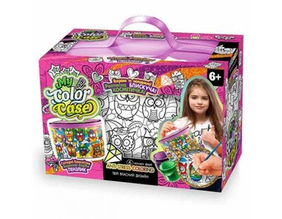 Набір для творчості Косметичка розмальовка "Сови" арт COC-01-05U Danko Toys