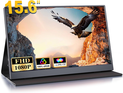 Портативный монитор 15.6" COOLHOOD GS156DM2 Full HD IPS 60Гц Б/В