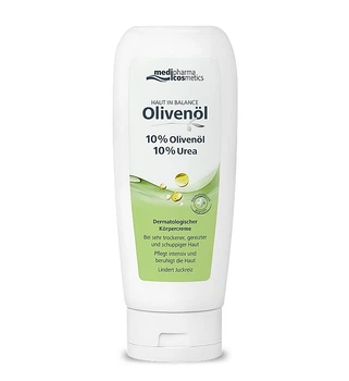 Дерматологический крем для тела с мочевиной 10% - Medipharma Cosmetics Haut In Balance Olivenol 200ml (1388490-31155754)