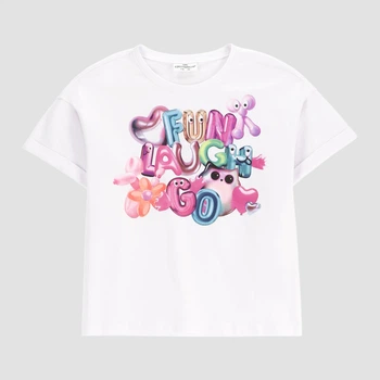 Детская футболка для девочки Coccodrillo Cosmic Girl Kids WC5143201CGK-001 92 см Белая (5904986524718)