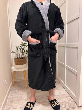 Домашній халат XXL Чорний