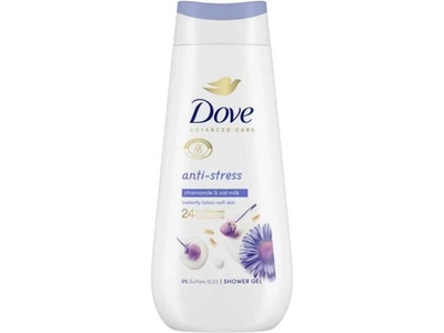 Гель для душу DOVE 225мл Антистрес з блакитною ромашкою та вівсяним молоком