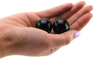 Вагінальні кульки Small Black Glass Ben-Wa Balls (11385000000000000)