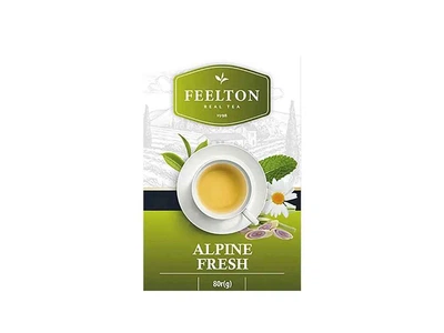 Чай фасований зелений FEELTON 80г ALPINE FRESH