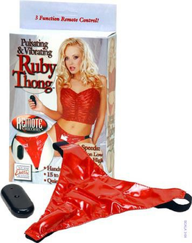 Трусики з вібрацією Vibrating ruby thong (03678000000000000)
