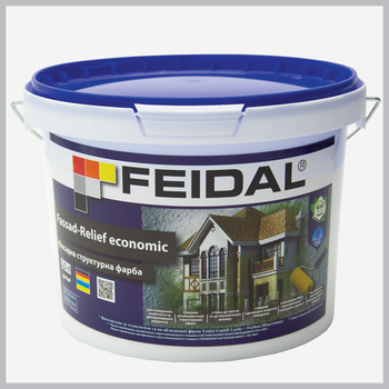 Фасадная структурная краска Feidal Fassad-Relief economic 2.5л