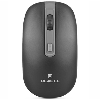 Мишка REAL-EL RM-303 Wireless Black/Grey USB UAH