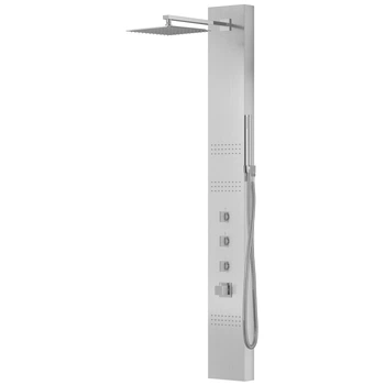Душевая панель Corsan Neo inox с термостатом S060TSL