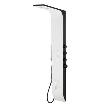 Душевая панель Corsan Duo black white с термостатом A777TWHBL
