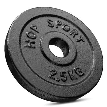Диск металлический Hop-Sport 2.5 кг (блин) для штанги гантелей грифа Ø 25 30 50 мм