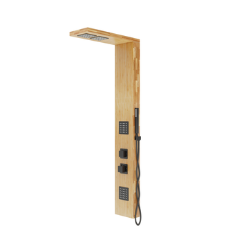 Душевая панель Corsan Basti bamboo black с термостатом B002TBL