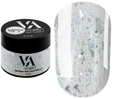 Гель для наращивания ногтей Valeri Builder Gel Love Story 01 15 мл