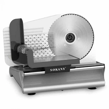 Слайсер професійний Sokany 500 Вт скиборізка для м'яса SK-446