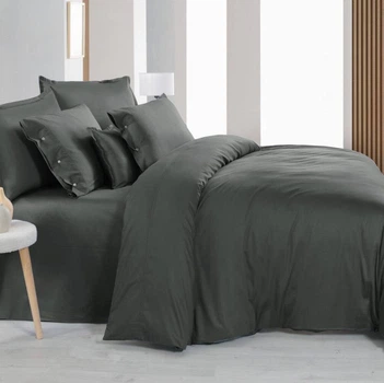 Сімейний комплект Sarev Monochrome Dark Gray Сатин Преміум