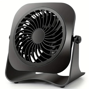 Настільний портативний вентилятор FAN QT-U403B чорний працює від USB