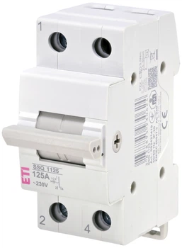 Переключатель нагрузки ETI SSQ 1125 "1-0-2" 1p 125A ввод резерва сеть-генератор 2421419