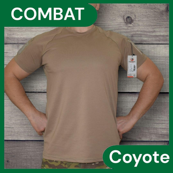 Футболка тактична COMBAT (Комбат) потовідвідна для ЗСУ Койот XXL