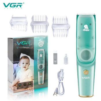Машинка для стрижки детей VGR Baby V-151 беспроводная 3 насадки