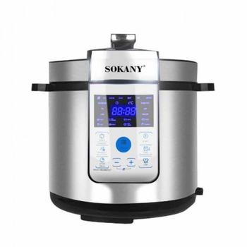 Многофункциональная мультиварка-скороварка SOKANY 6л 1500вт из нержавеющей стали