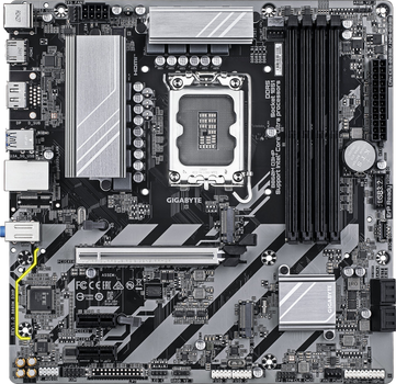 Материнська плата Gigabyte B860M D3HP (s1851, Intel B860, PCI-Ex16)