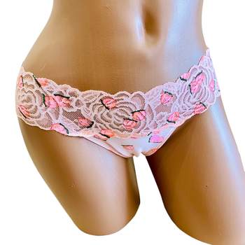 Трусики PINK Victoria's Secret Thong Peach S Персикові