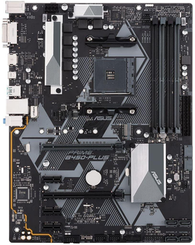 Материнська плата ASUS PRIME B450-Plus (PRIME B450-PLUS) (Socket AM4, AMD B450, ATX)