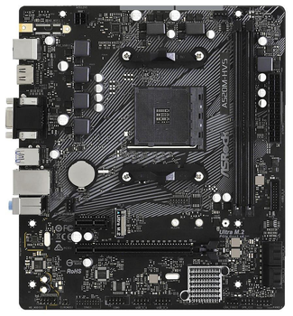 Материнська плата AsRock A520M-HVS (A520M-HVS) (Socket AM4, AMD A520, Micro-ATX)