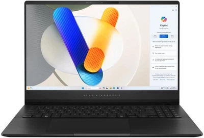 Ноутбук ASUS 15.6" Vivobook S 15 OLED (M5506WA-MA001X) AMD R9 AI HX 370/32GB/SSD1TB/AMD Radeon/Win 11 Pro/Black (90NB14A2-M000T0)