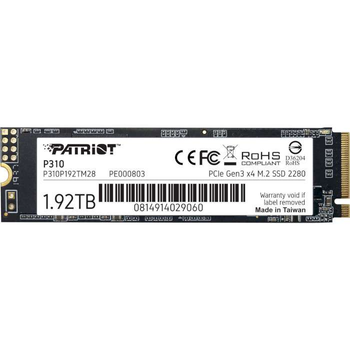 Накопичувач SSD Patriot m.2 NVMe 1920GB P310 2tb (P310P192TM28)